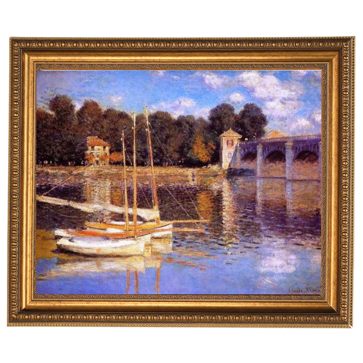 The Bridge at Argenteuil - Vintage Wall Art Prints Decor For Living Room