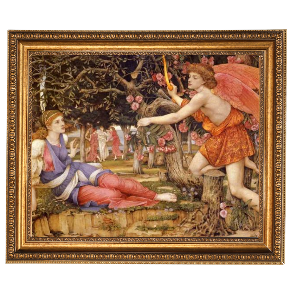 Love And The Maiden - Vintage Wall Art Prints Decor For Living Room