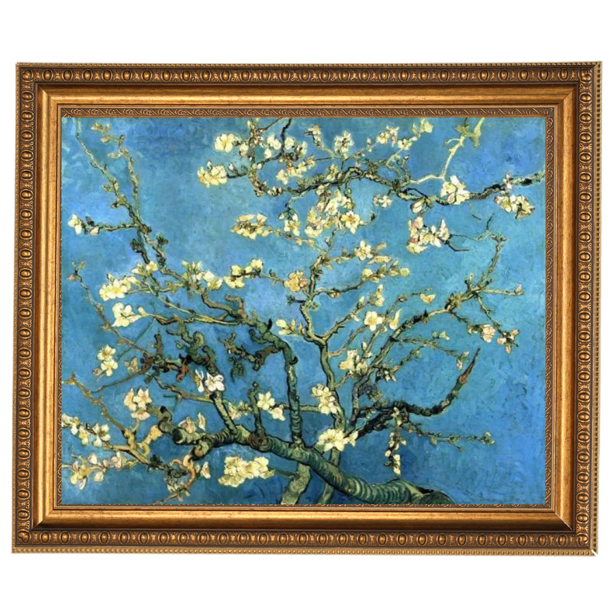 Branches with Almond Blossom - Vintage Wall Art Prints Decor For Living Room