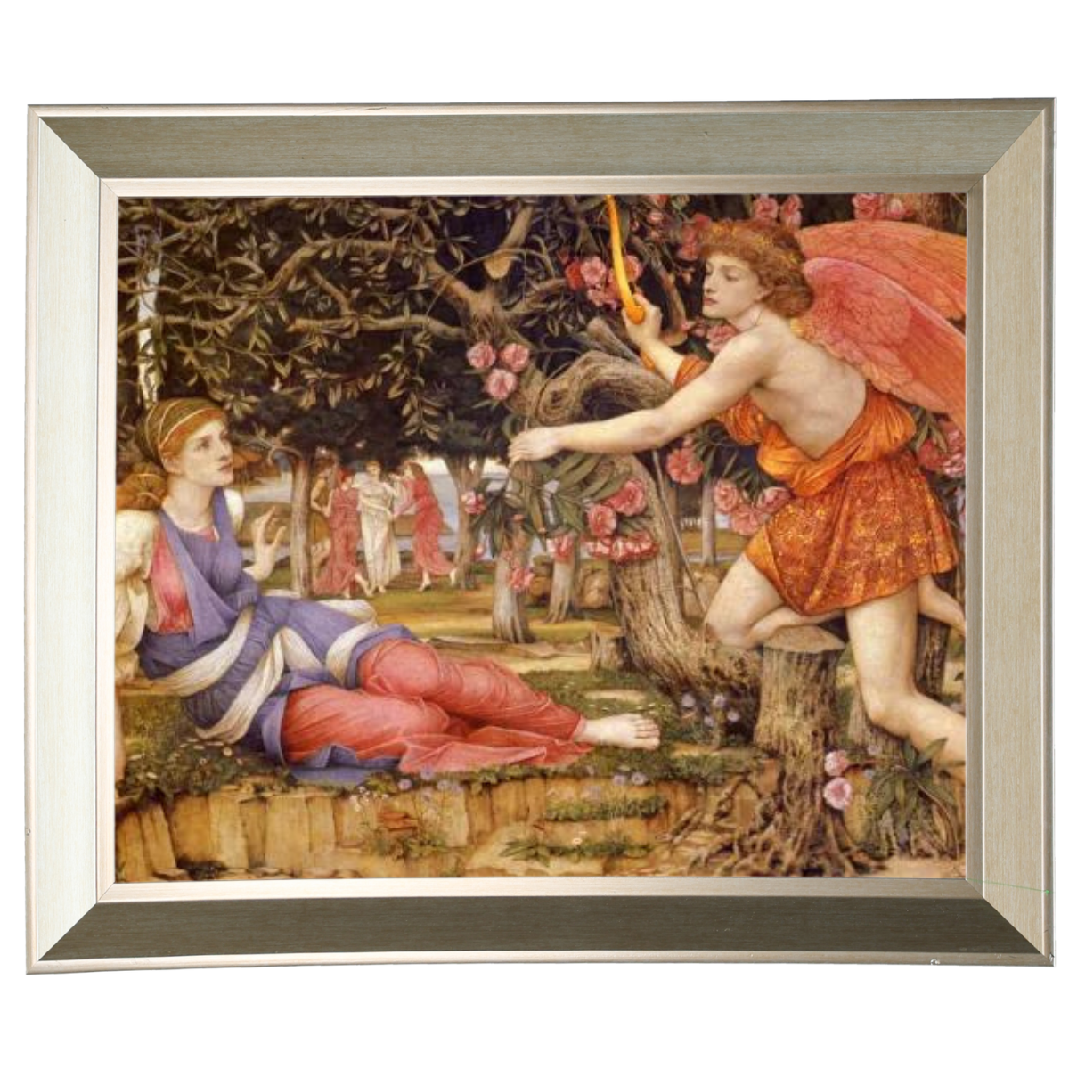 Love And The Maiden - Vintage Wall Art Prints Decor For Living Room