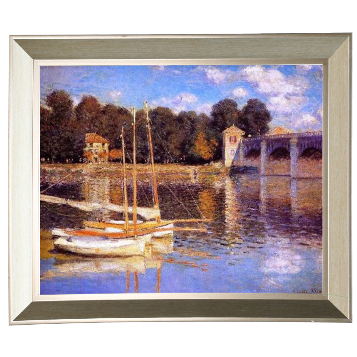 The Bridge at Argenteuil - Vintage Wall Art Prints Decor For Living Room