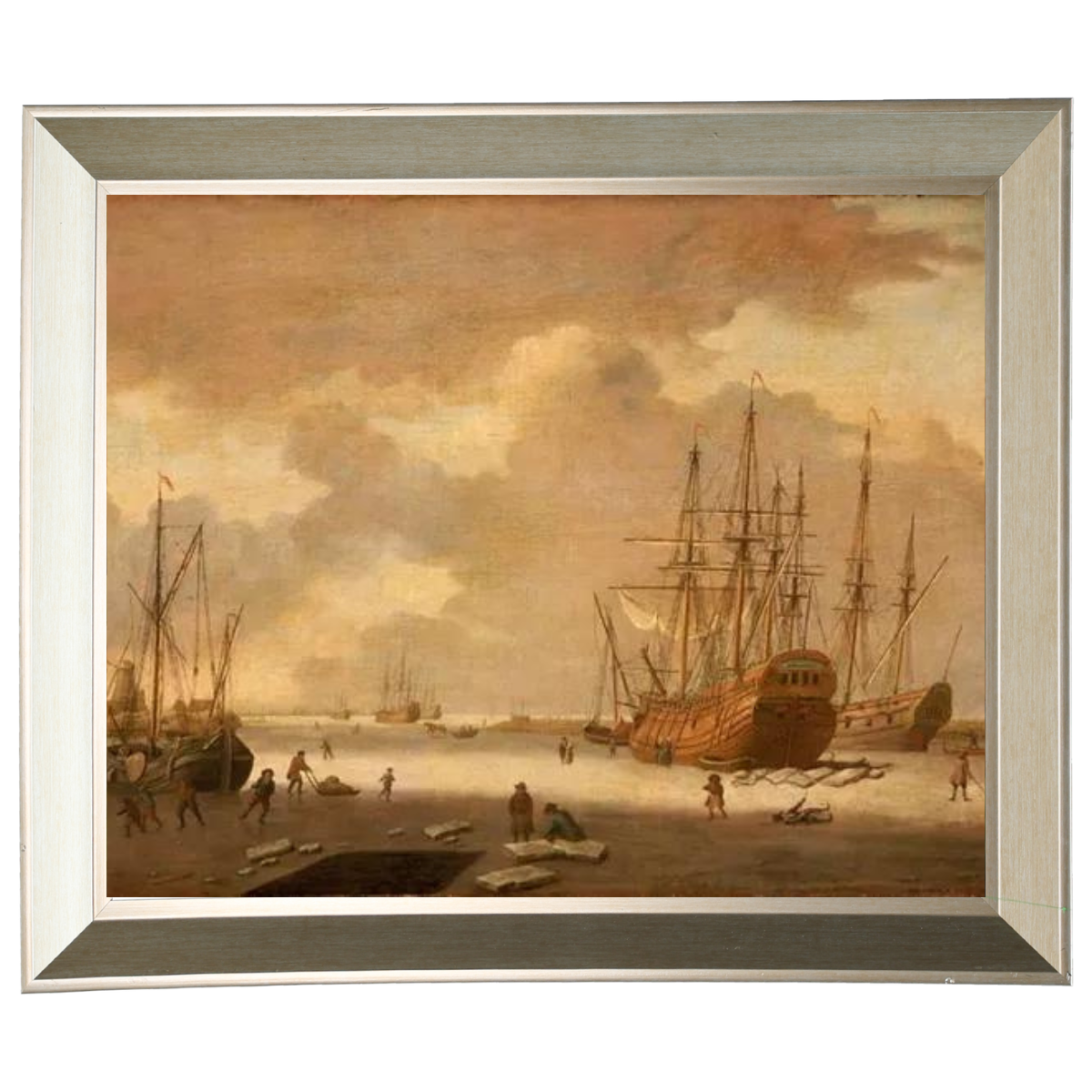 A Dutch Whaler and Other Vessels in the Ice