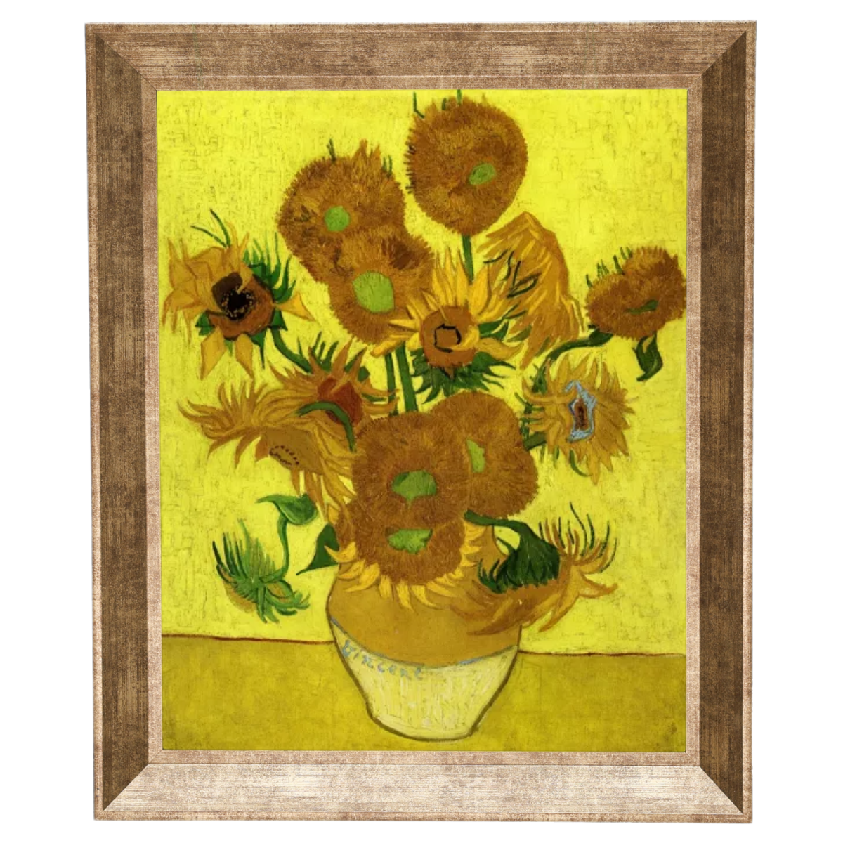 Still Life with Sun Flowers- Metal Art Wall Prints Decor For Living Room