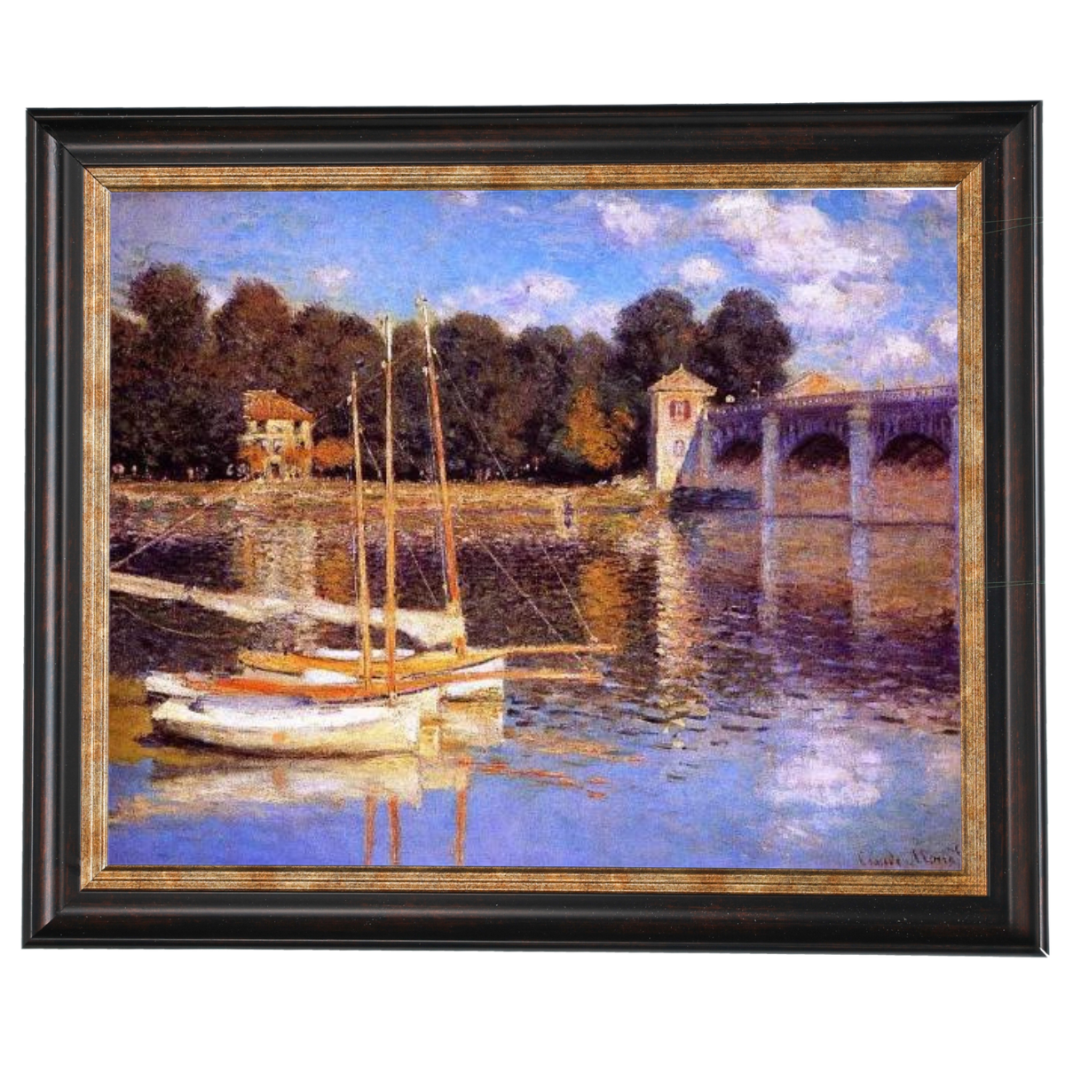The Bridge at Argenteuil - Vintage Wall Art Prints Decor For Living Room