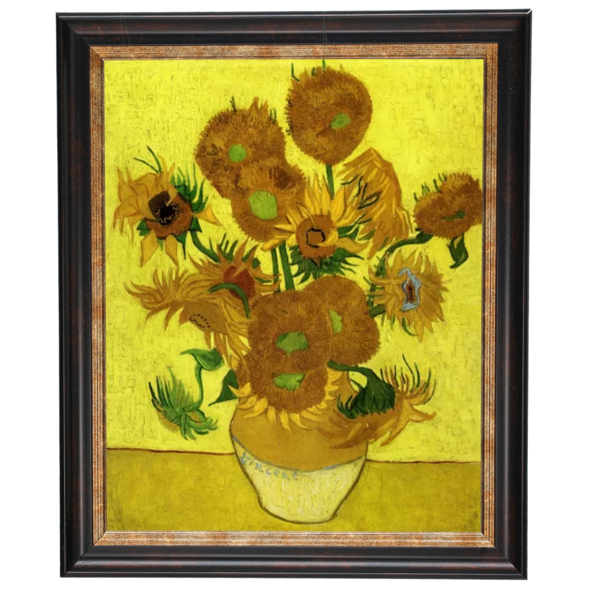 Still Life with Sun Flowers- Metal Art Wall Prints Decor For Living Room