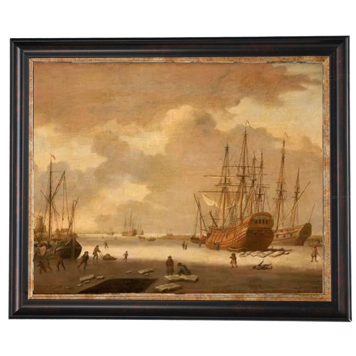 A Dutch Whaler and Other Vessels in the Ice