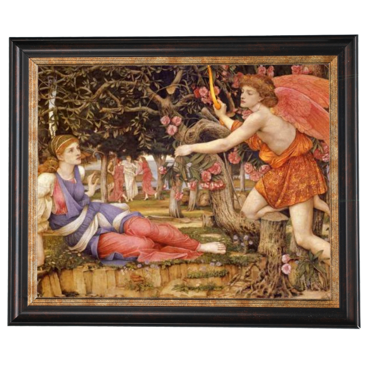 Love And The Maiden - Vintage Wall Art Prints Decor For Living Room