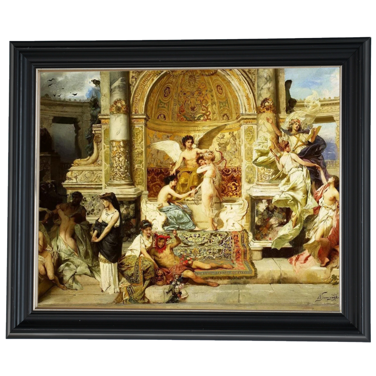 Kurtyna - Vintage Wall Art Prints Decor For Bedroom