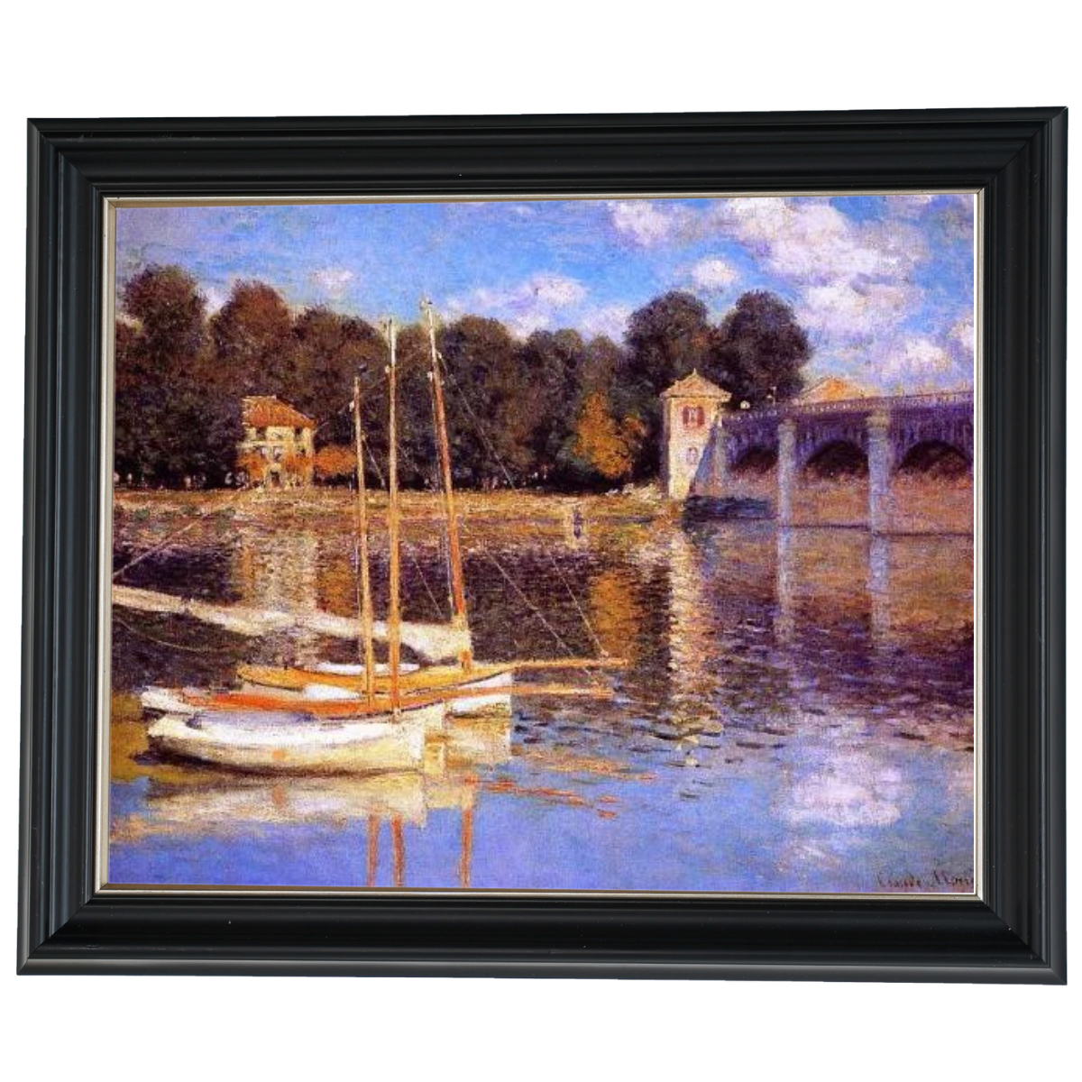 The Bridge at Argenteuil - Vintage Wall Art Prints Decor For Living Room