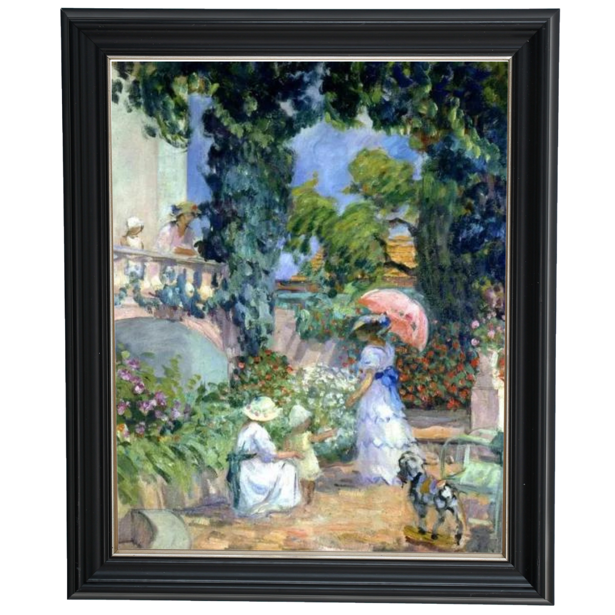 Terrace in the Garden- Unique Wall Art Prints Decor For Living Room