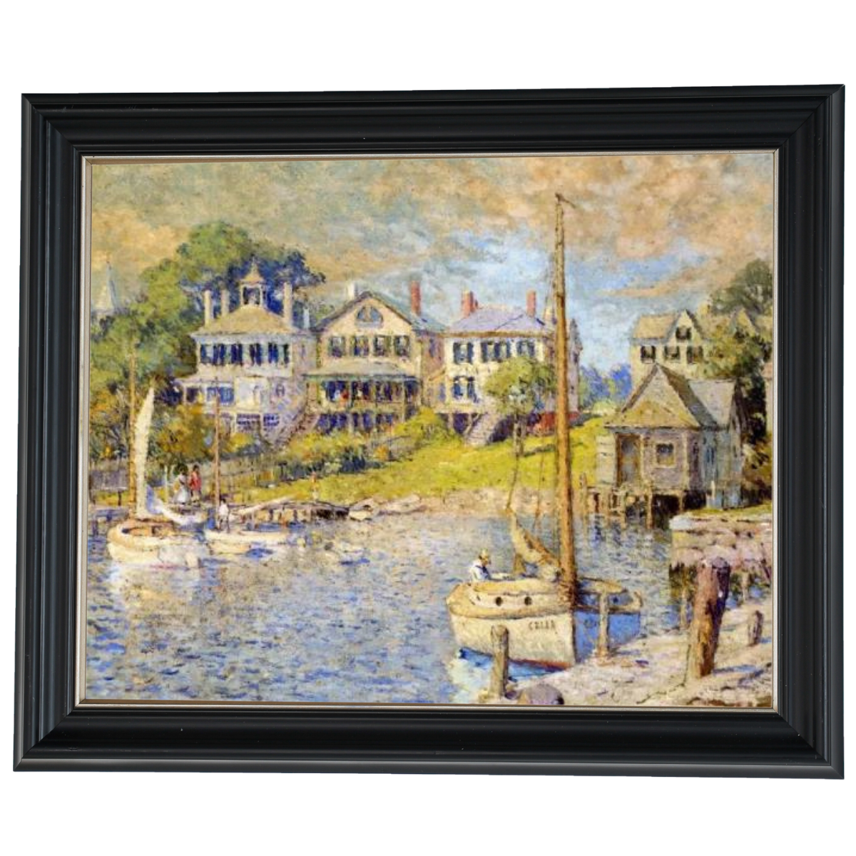 At Edgartown, Martha's Vinyard - Vintage Wall Art Prints Decor For Living Room