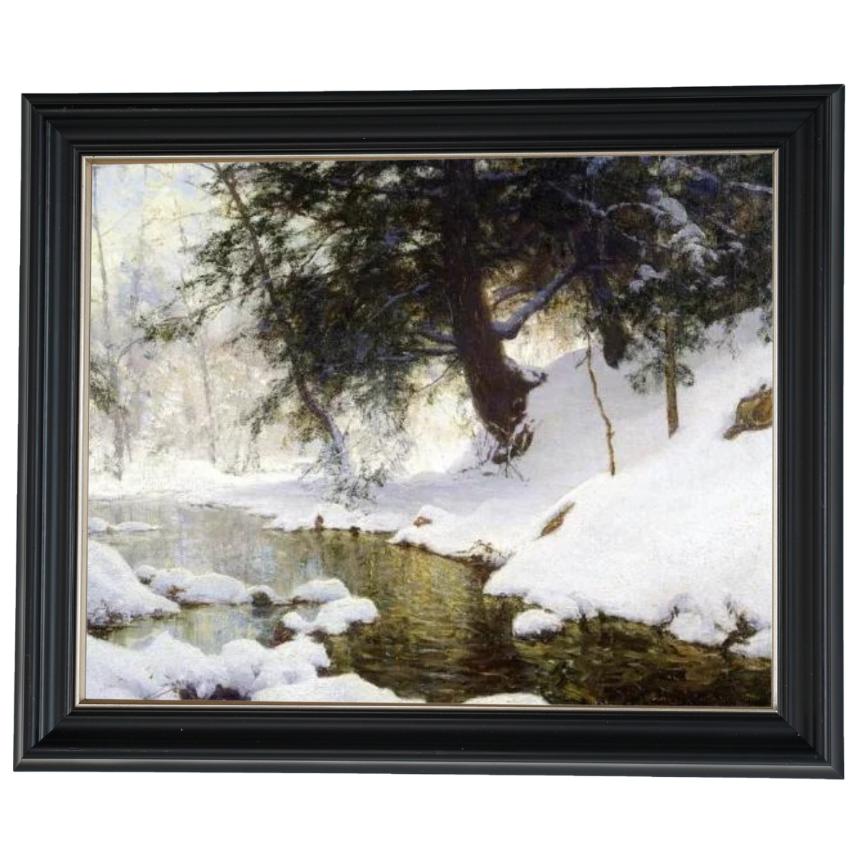 November Snow - Vintage Winter Wall Art Prints Decor For Living Room
