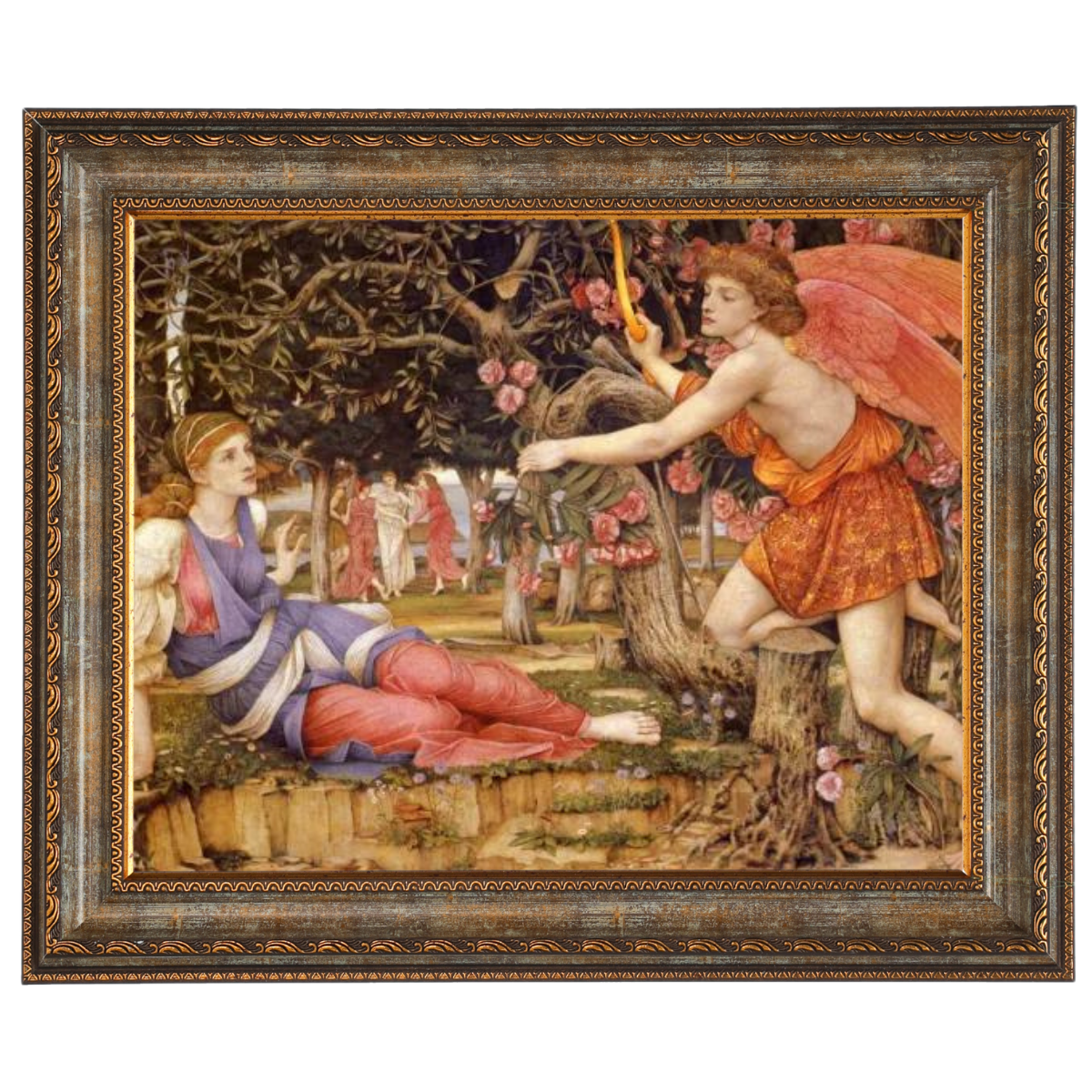 Love And The Maiden - Vintage Wall Art Prints Decor For Living Room