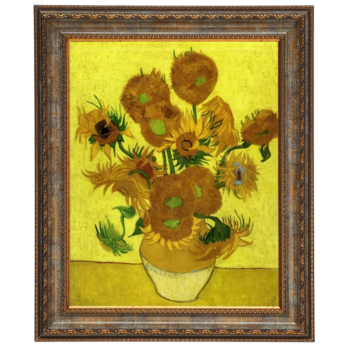 Still Life with Sun Flowers- Metal Art Wall Prints Decor For Living Room
