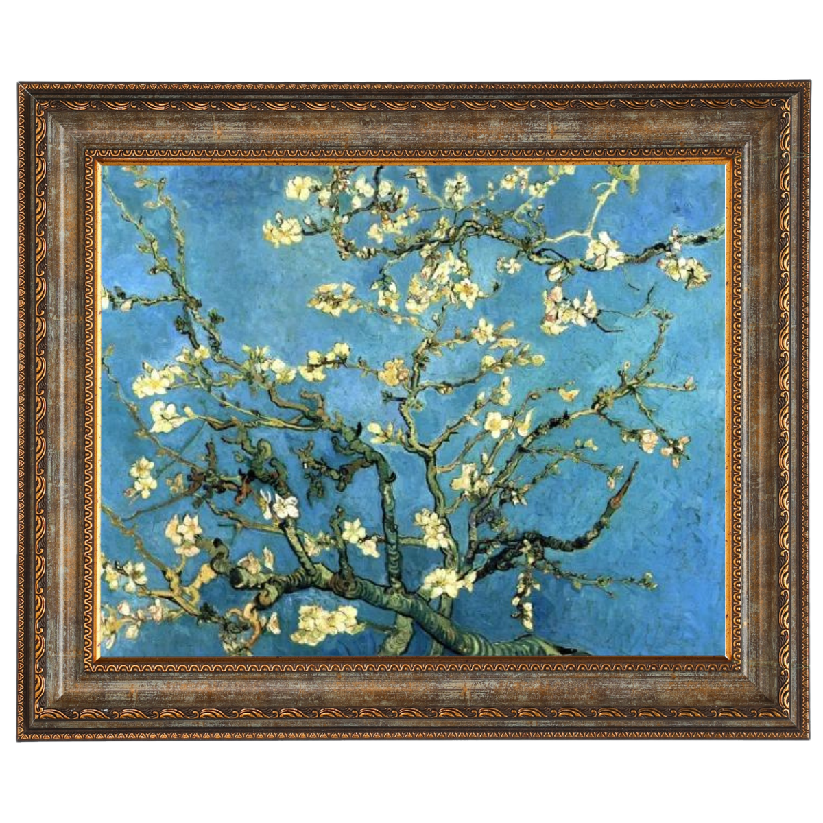 Branches with Almond Blossom - Vintage Wall Art Prints Decor For Living Room
