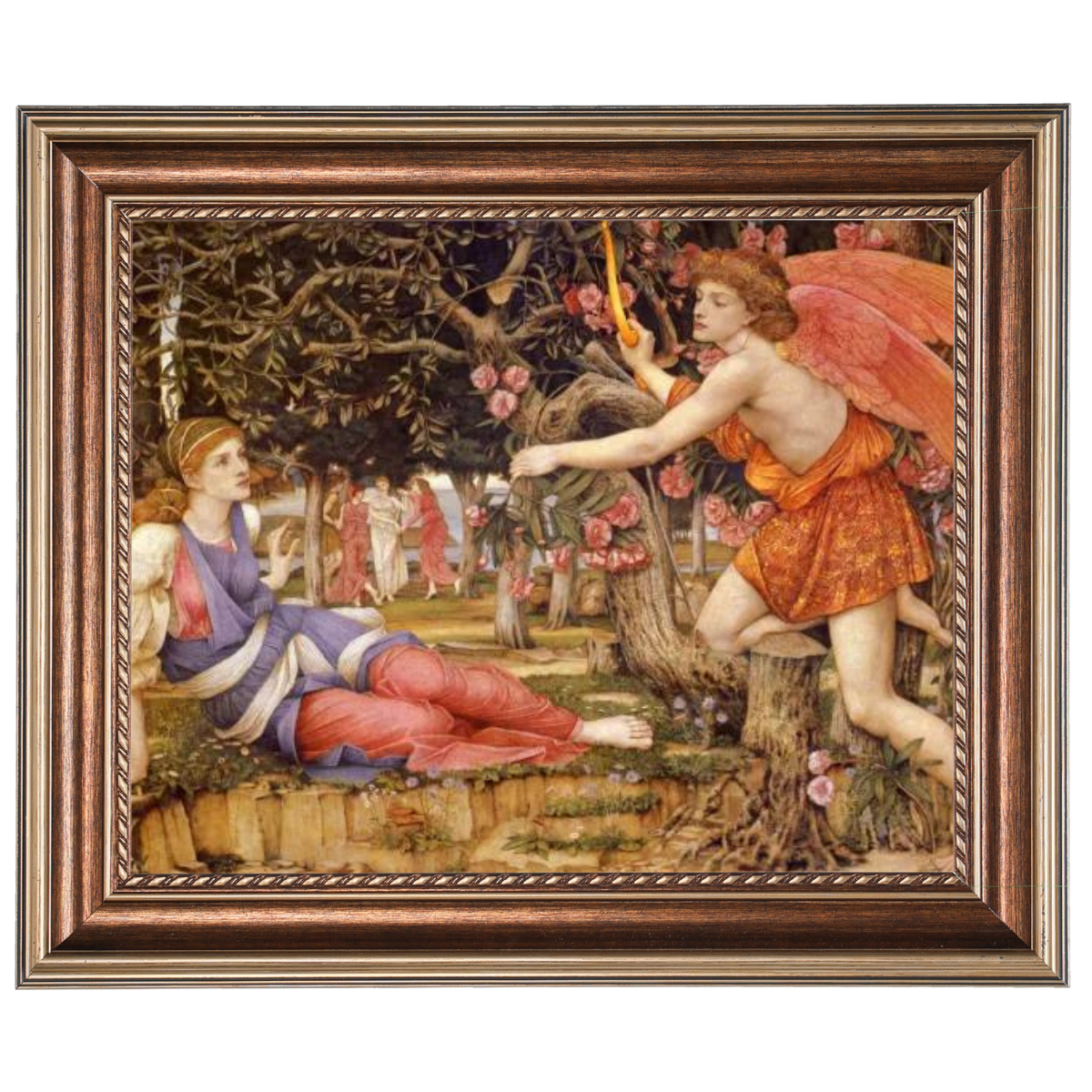 Love And The Maiden - Vintage Wall Art Prints Decor For Living Room