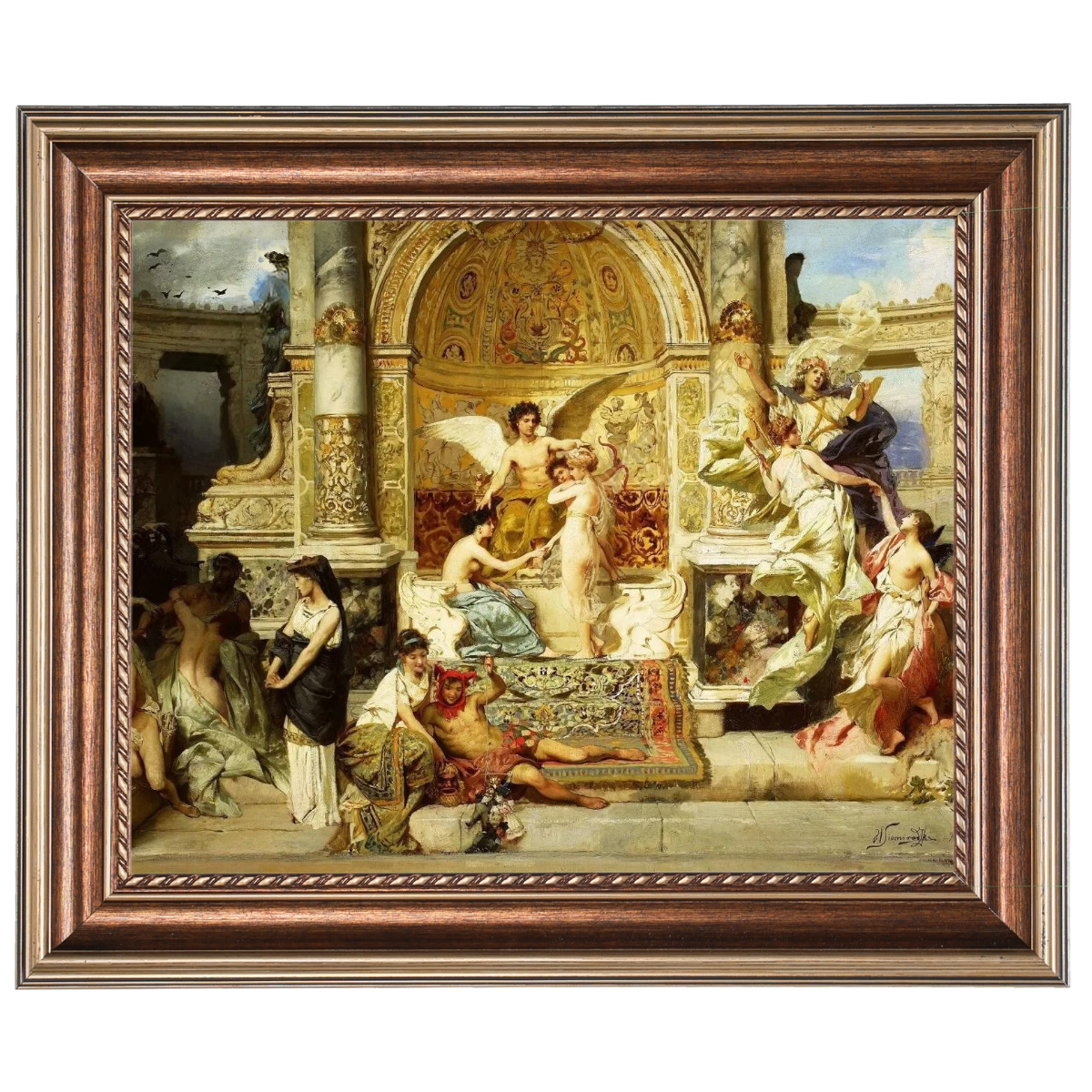 Kurtyna - Vintage Wall Art Prints Decor For Bedroom