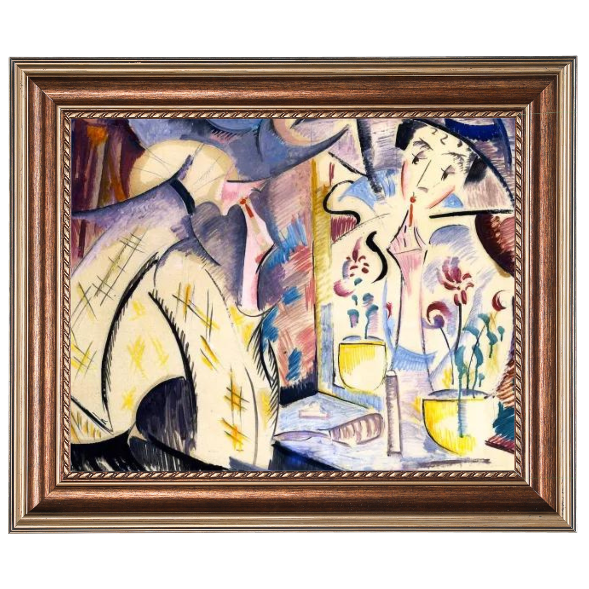 Woman at Her Dressing Table- Vintage Wall Art Prints Decor For Living Room