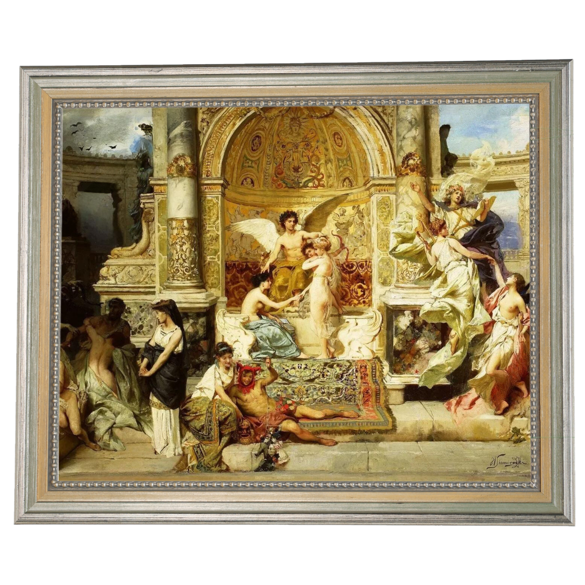 Kurtyna - Vintage Wall Art Prints Decor For Bedroom