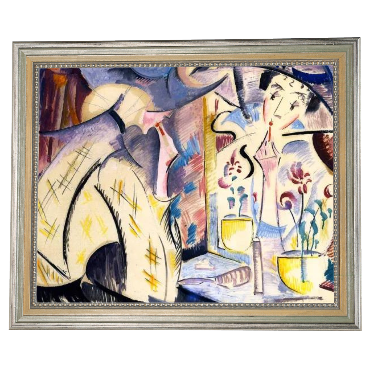 Woman at Her Dressing Table- Vintage Wall Art Prints Decor For Living Room