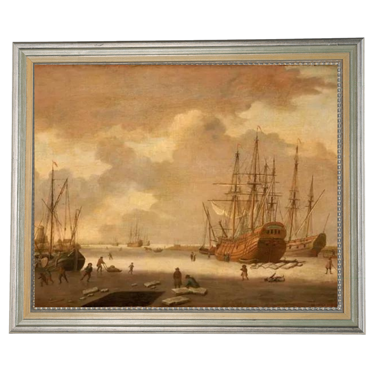 A Dutch Whaler and Other Vessels in the Ice