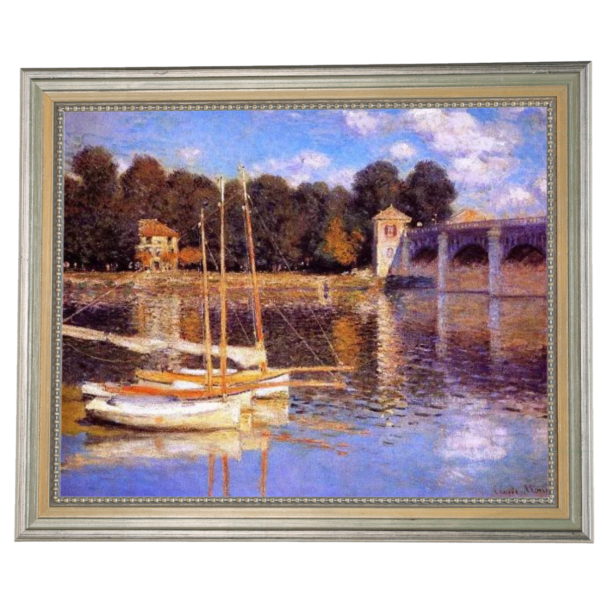 The Bridge at Argenteuil - Vintage Wall Art Prints Decor For Living Room