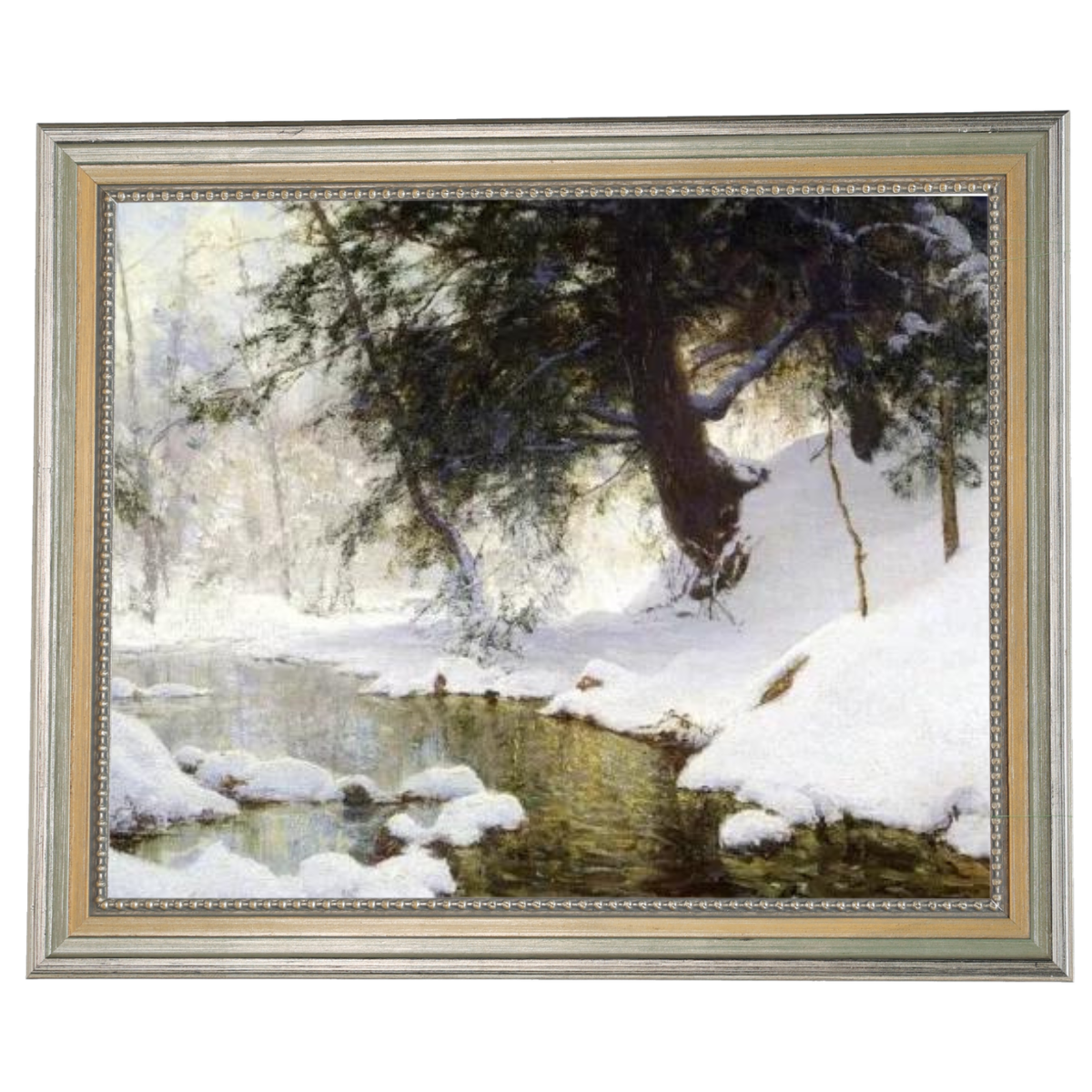 November Snow - Vintage Winter Wall Art Prints Decor For Living Room