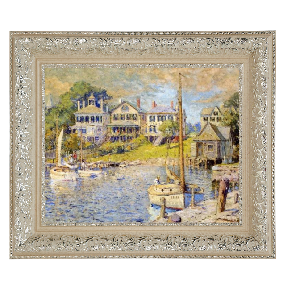 At Edgartown, Martha's Vinyard - Vintage Wall Art Prints Decor For Living Room