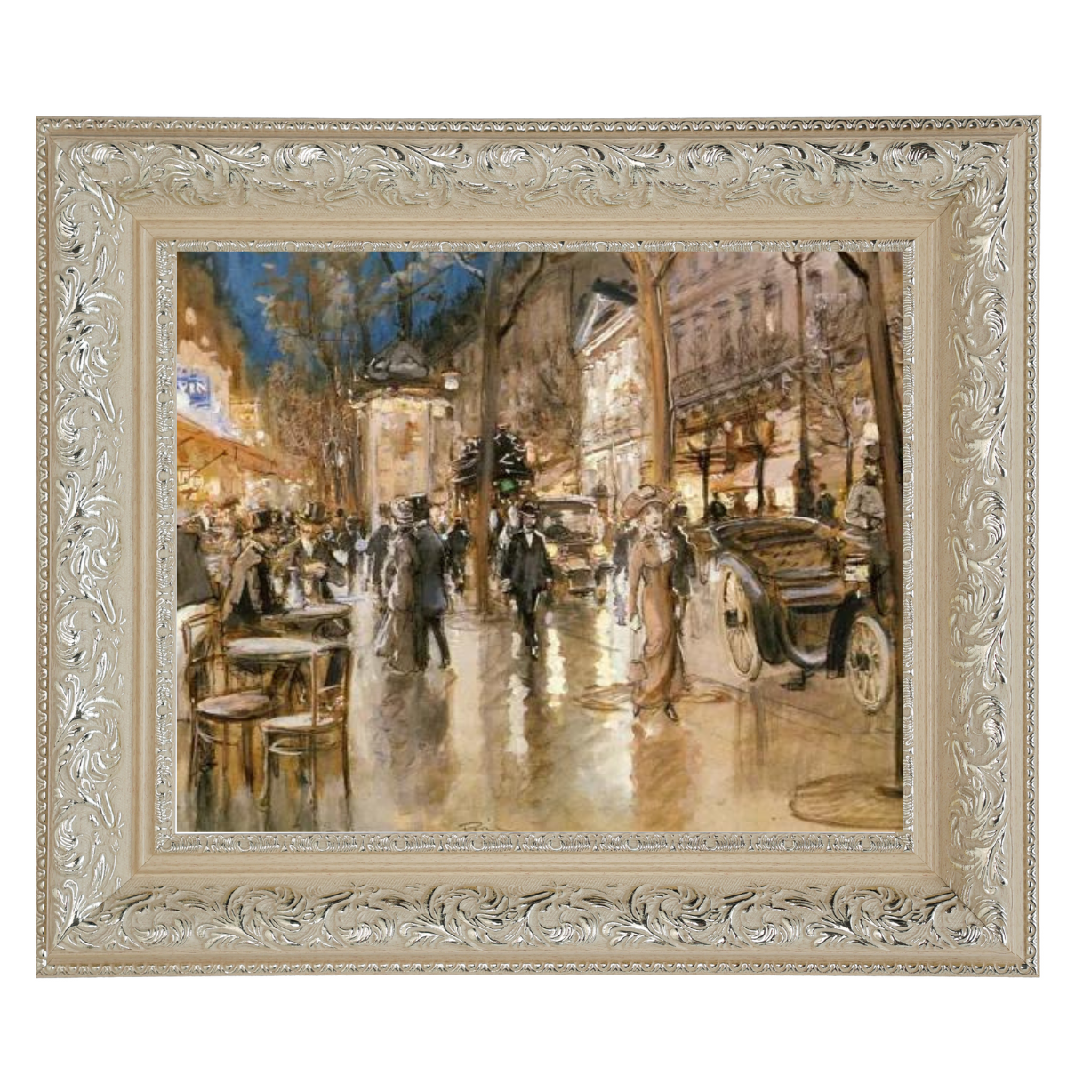 Evening on a Parisian Boulevard - Vintage Wall Art Prints Decor For Bedroom