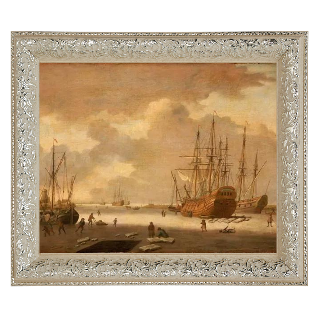 A Dutch Whaler and Other Vessels in the Ice