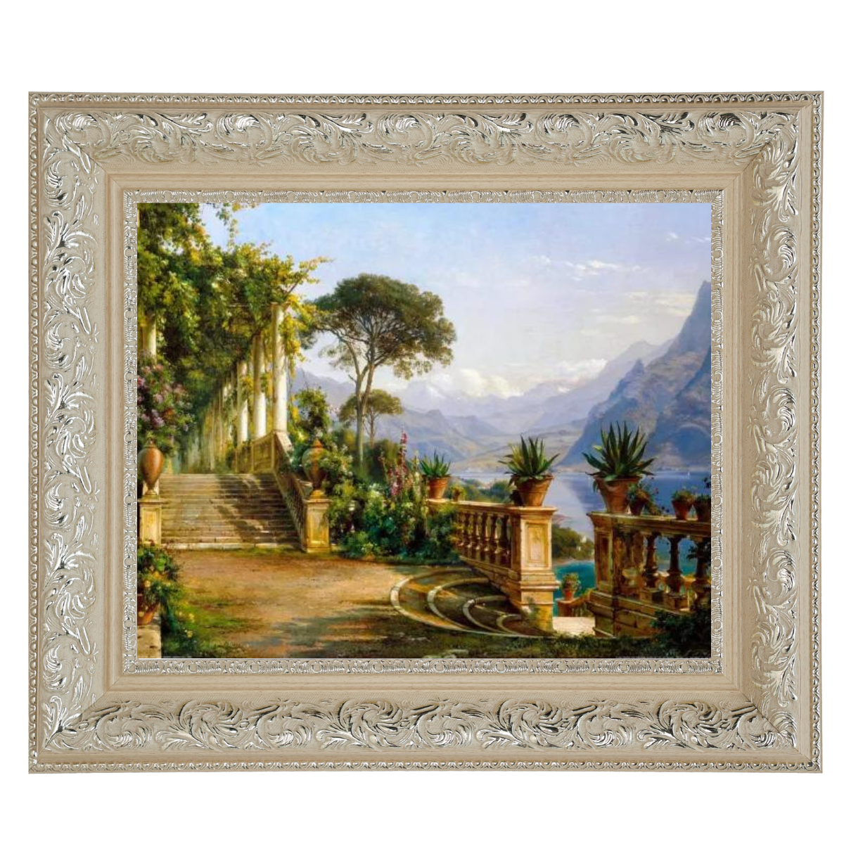 Lodge On Lake Como - Vintage Wall Art Prints Decor For Living Room