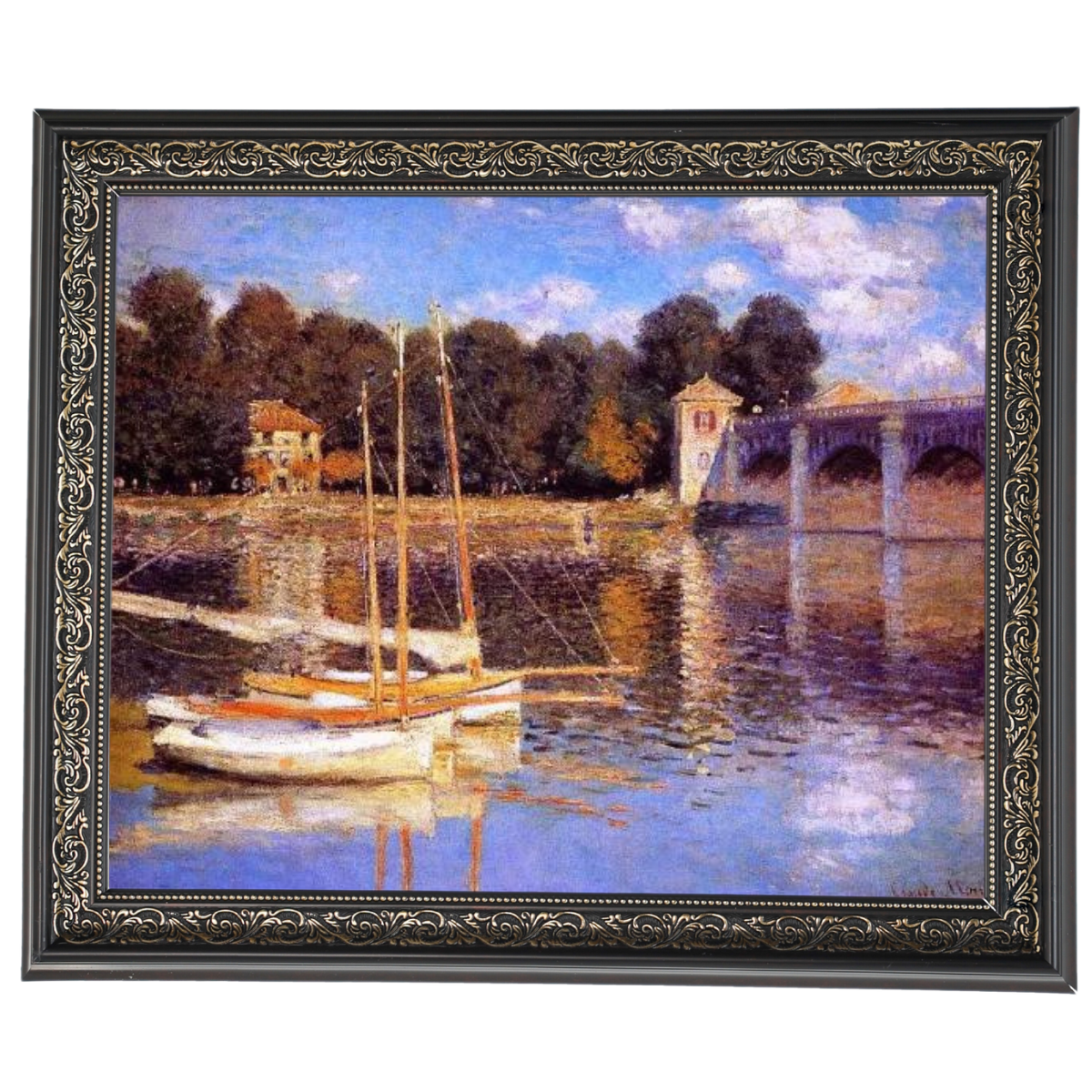 The Bridge at Argenteuil - Vintage Wall Art Prints Decor For Living Room