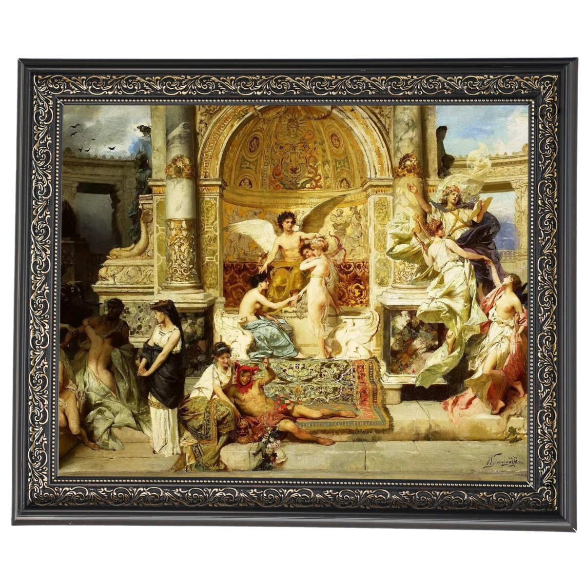 Kurtyna - Vintage Wall Art Prints Decor For Bedroom