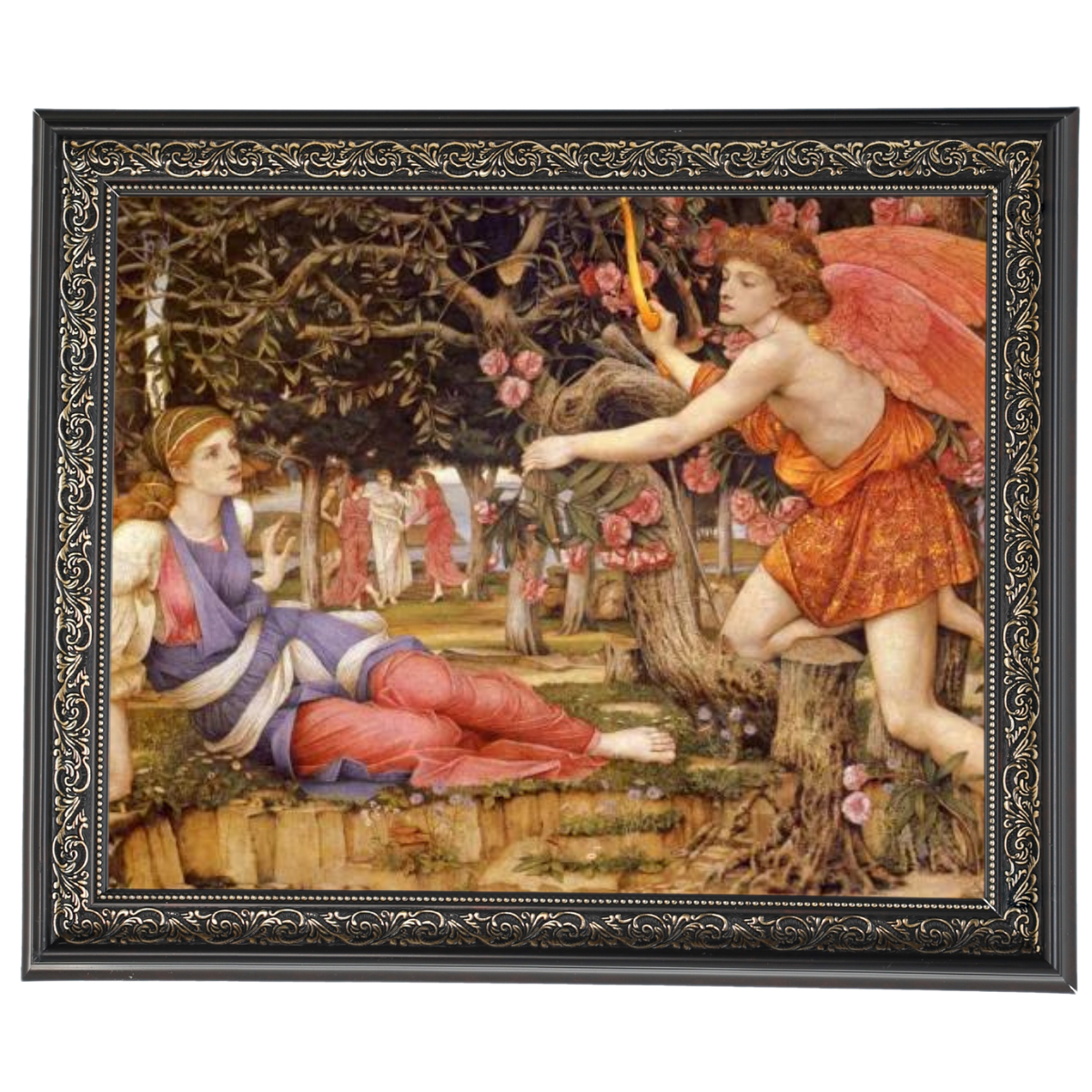 Love And The Maiden - Vintage Wall Art Prints Decor For Living Room
