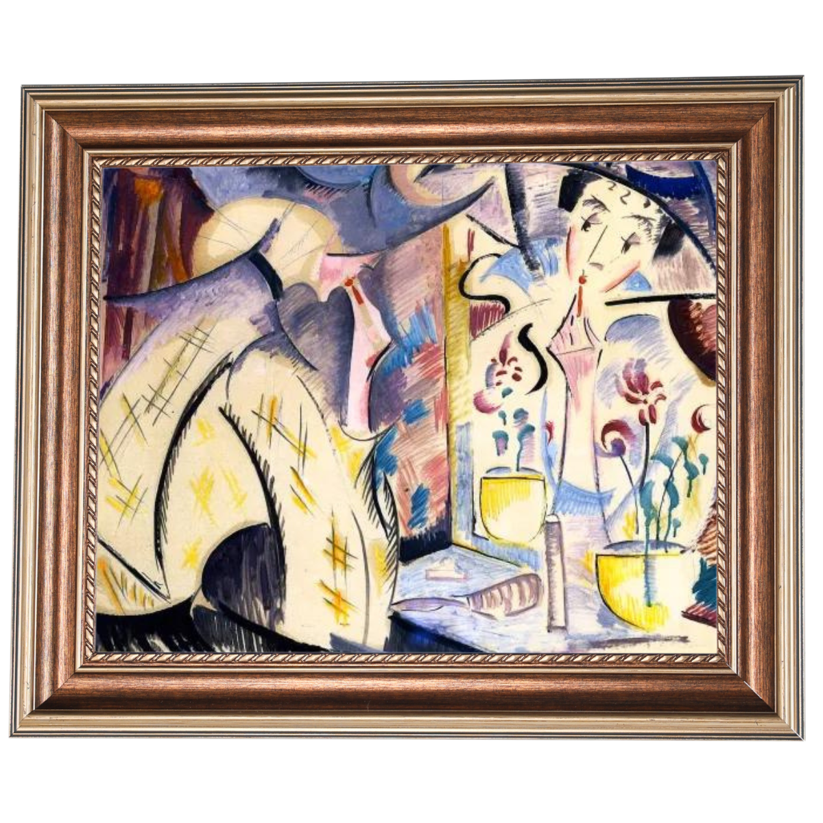 Woman at Her Dressing Table- Vintage Wall Art Prints Decor For Living Room