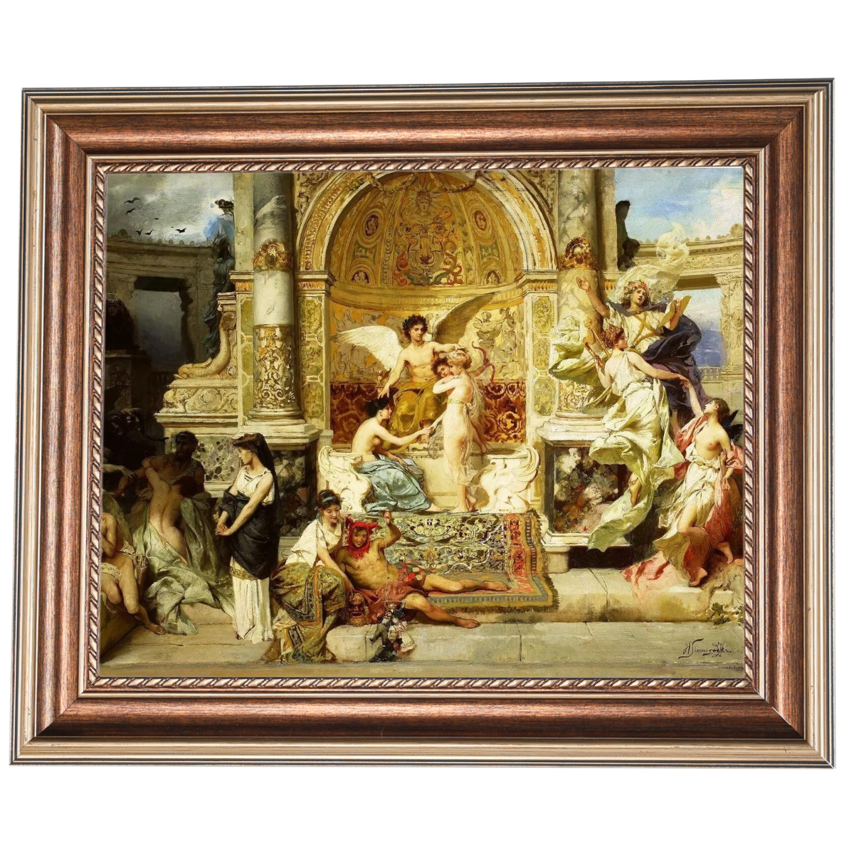 Kurtyna - Vintage Wall Art Prints Decor For Bedroom