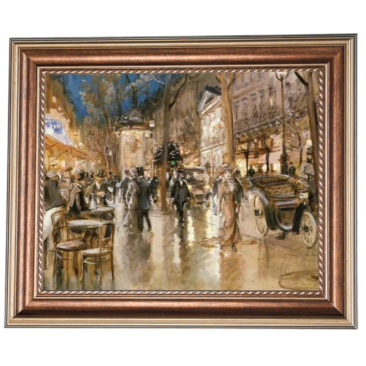 Evening on a Parisian Boulevard - Vintage Wall Art Prints Decor For Bedroom