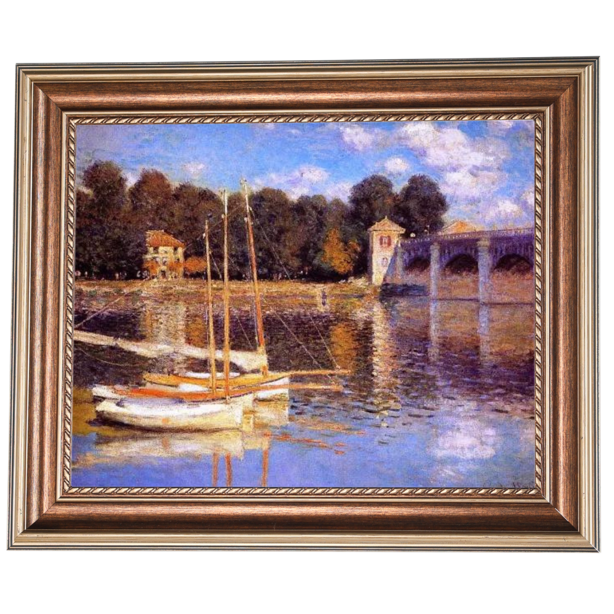 The Bridge at Argenteuil - Vintage Wall Art Prints Decor For Living Room