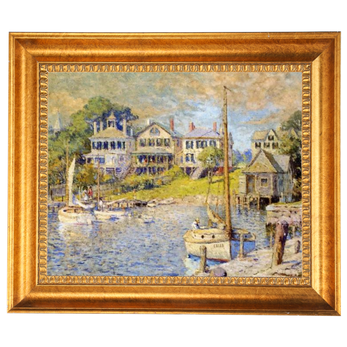 At Edgartown, Martha's Vinyard - Vintage Wall Art Prints Decor For Living Room