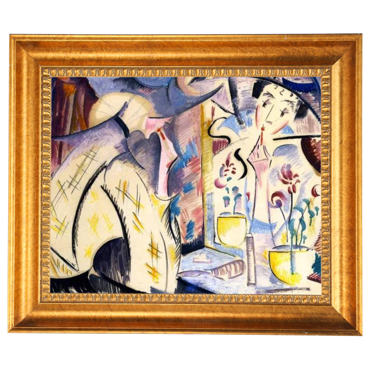 Woman at Her Dressing Table- Vintage Wall Art Prints Decor For Living Room