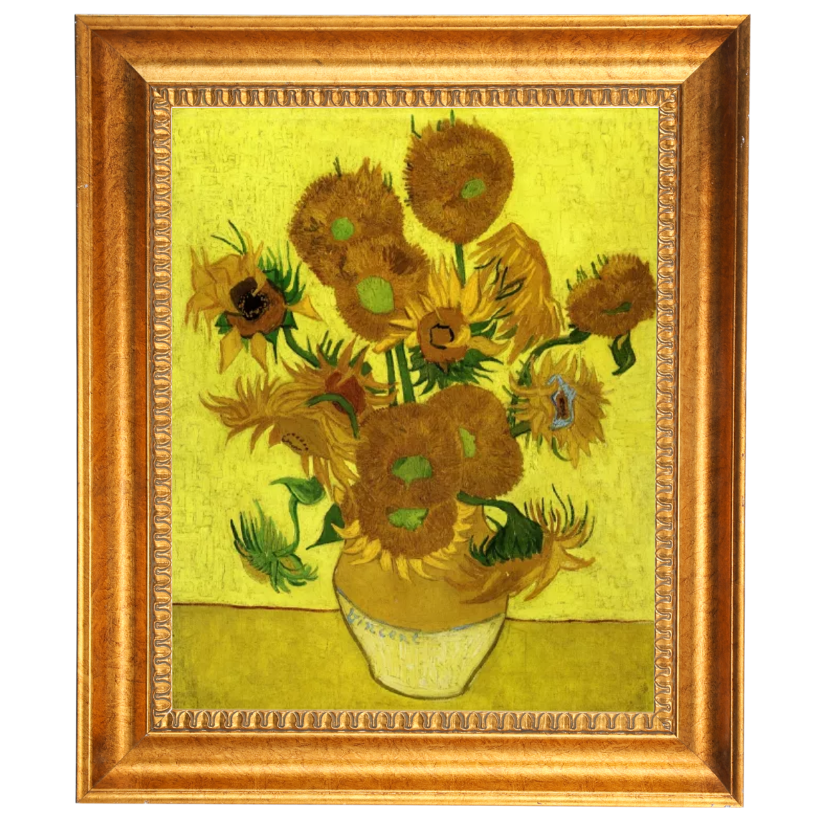 Still Life with Sun Flowers- Metal Art Wall Prints Decor For Living Room