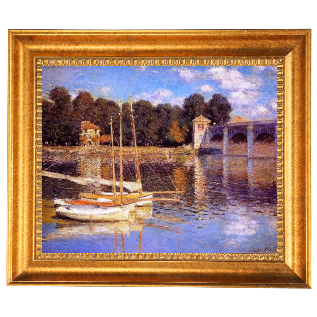 The Bridge at Argenteuil - Vintage Wall Art Prints Decor For Living Room