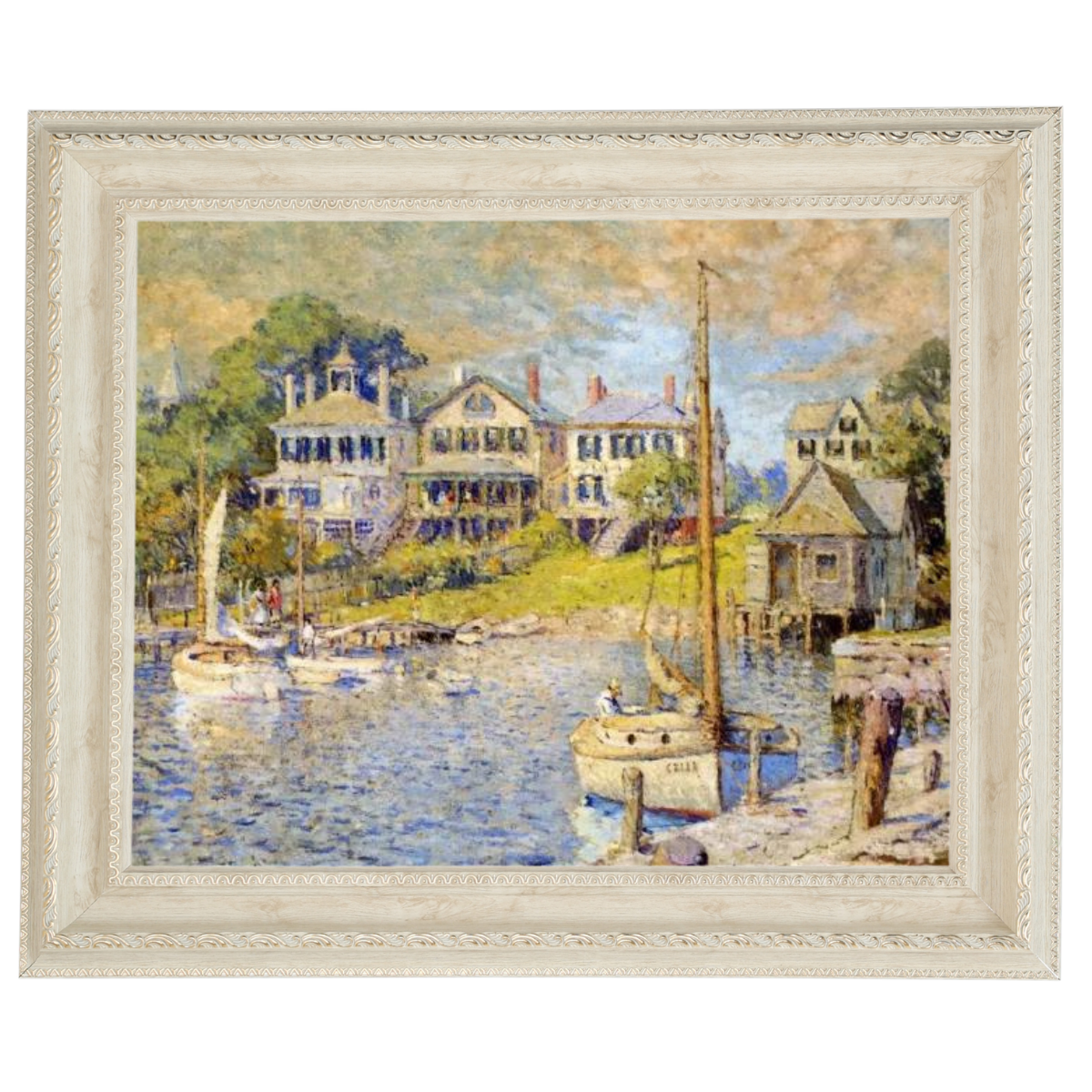 At Edgartown, Martha's Vinyard - Vintage Wall Art Prints Decor For Living Room