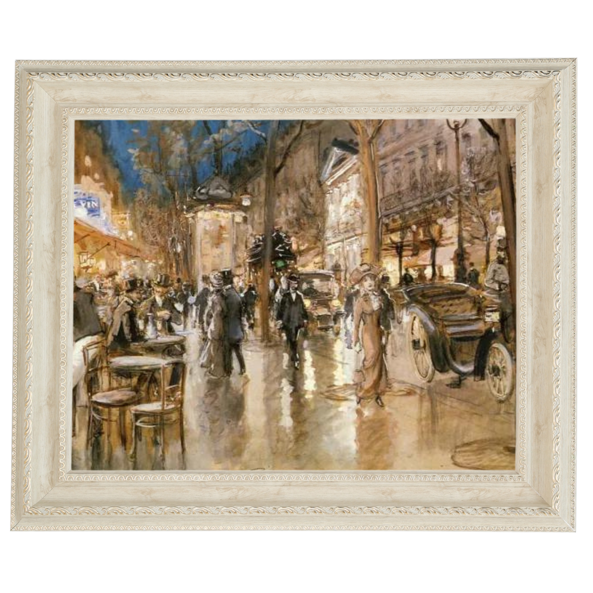Evening on a Parisian Boulevard - Vintage Wall Art Prints Decor For Bedroom