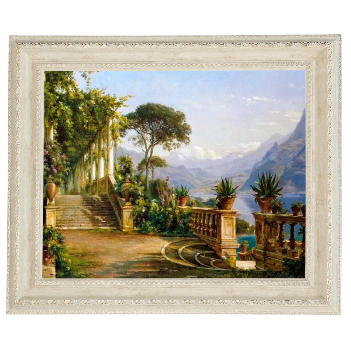 Lodge On Lake Como - Vintage Wall Art Prints Decor For Living Room