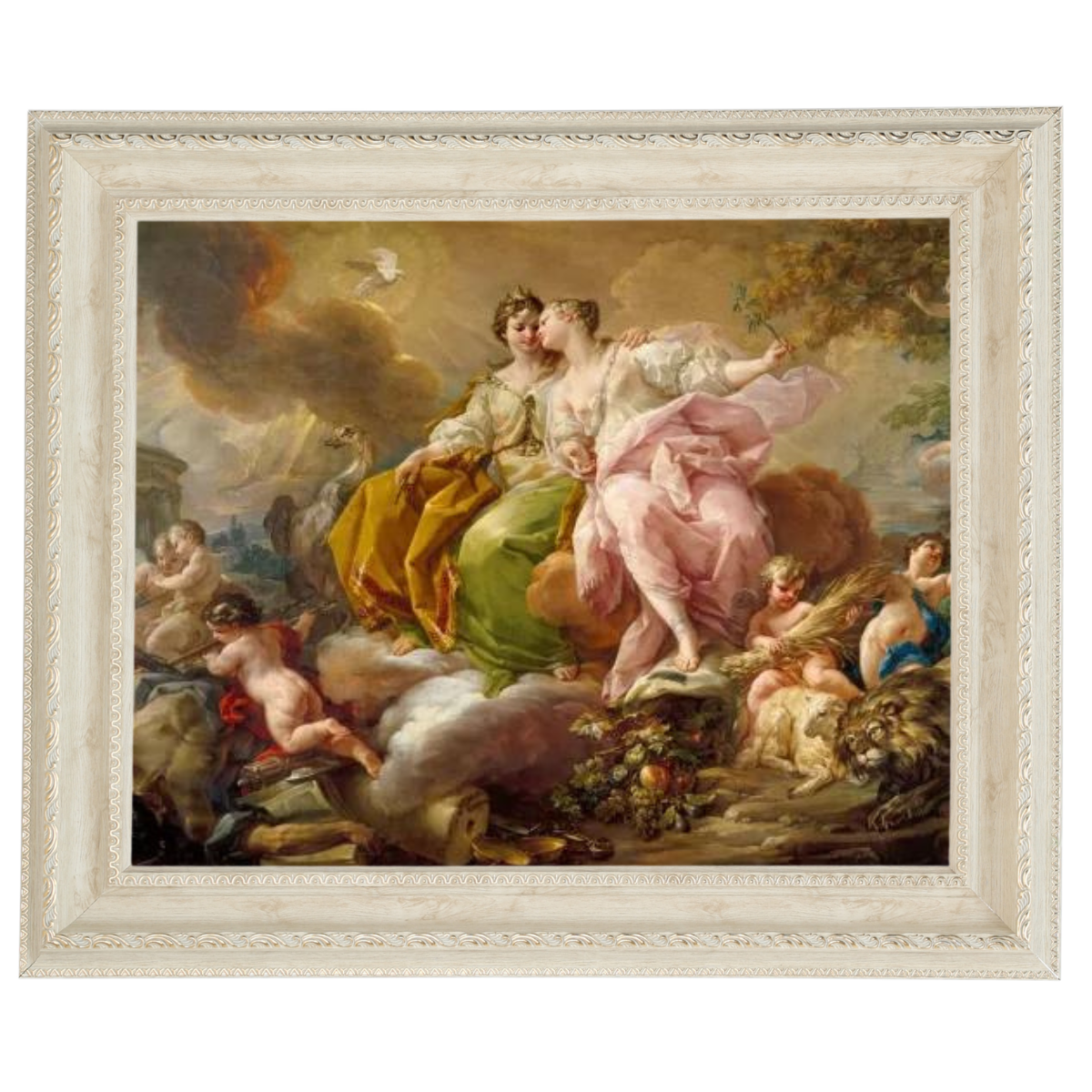 Justice and Peace - Vintage Bedroom Wall Art Prints Decor