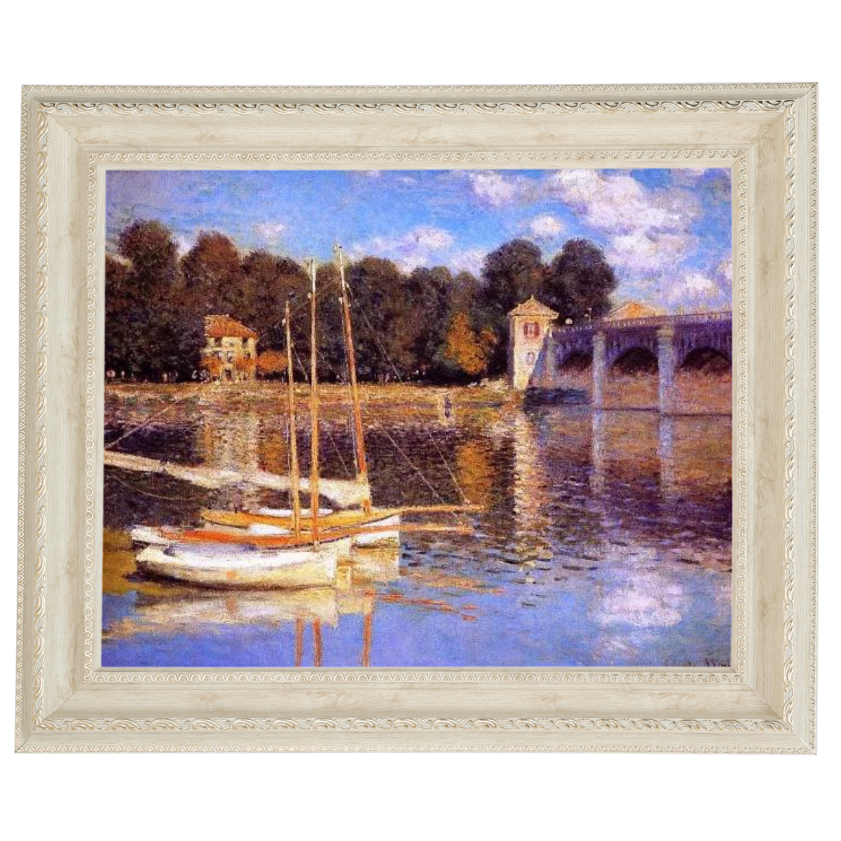 The Bridge at Argenteuil - Vintage Wall Art Prints Decor For Living Room