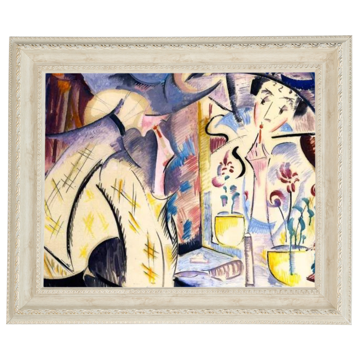 Woman at Her Dressing Table- Vintage Wall Art Prints Decor For Living Room