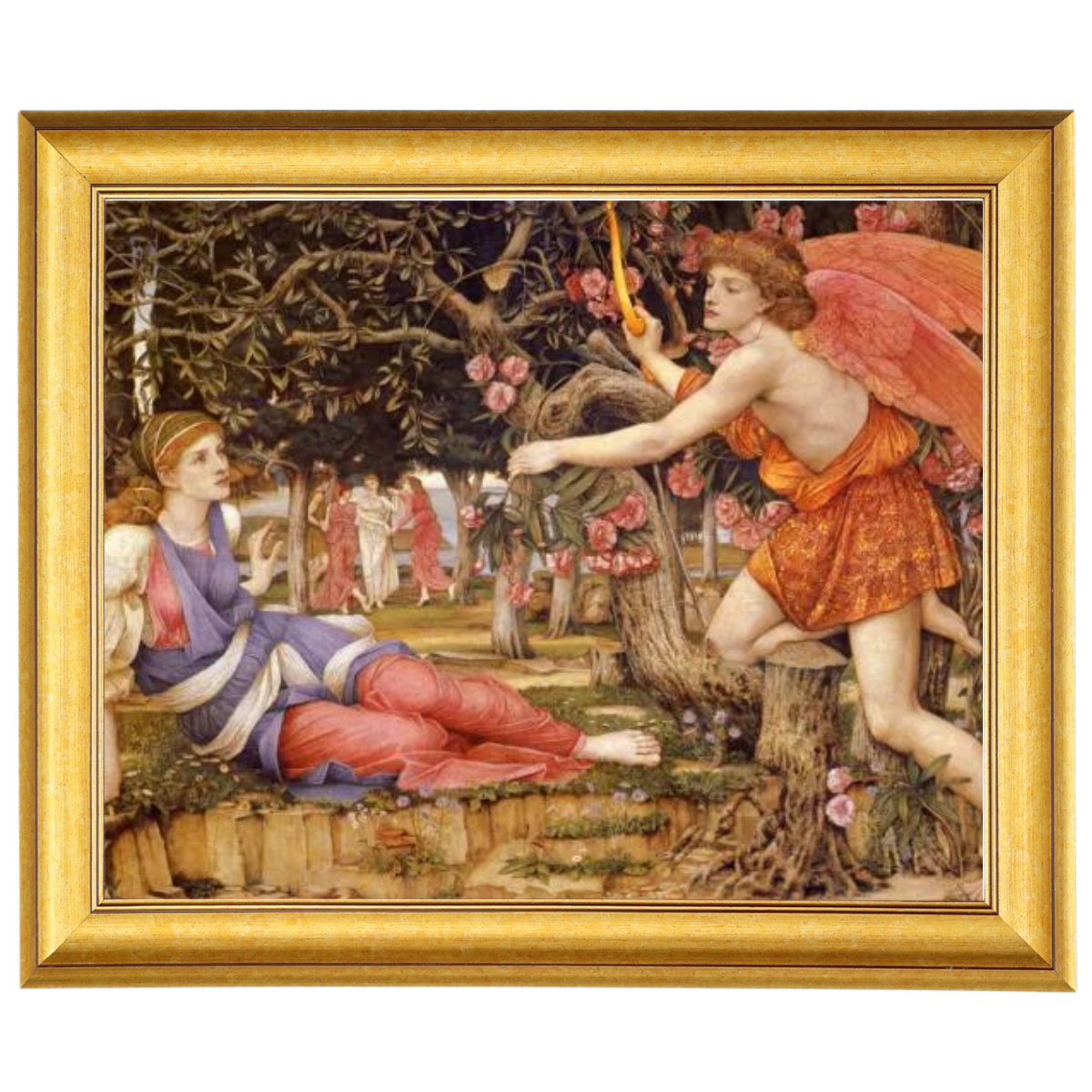 Love And The Maiden - Vintage Wall Art Prints Decor For Living Room