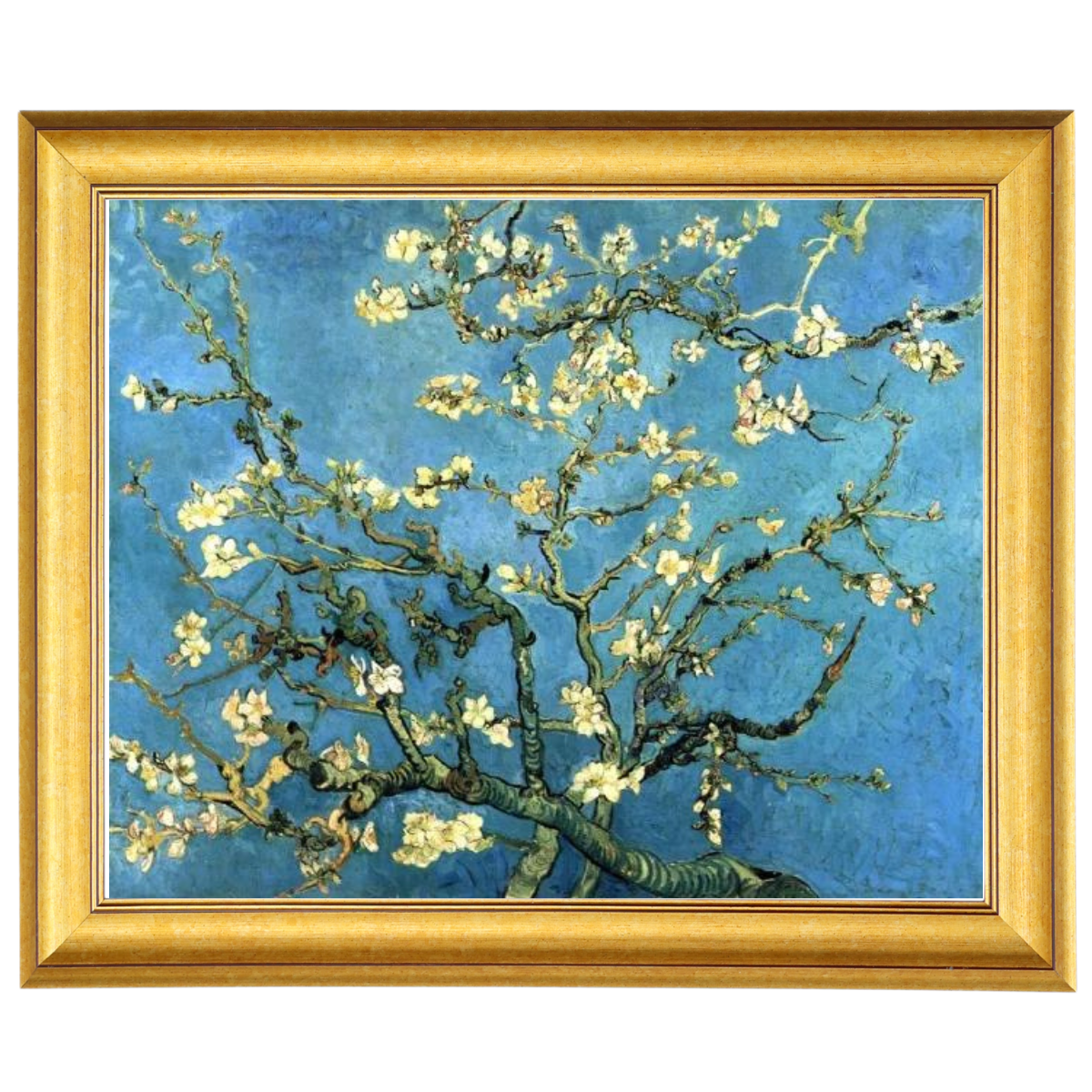 Branches with Almond Blossom - Vintage Wall Art Prints Decor For Living Room